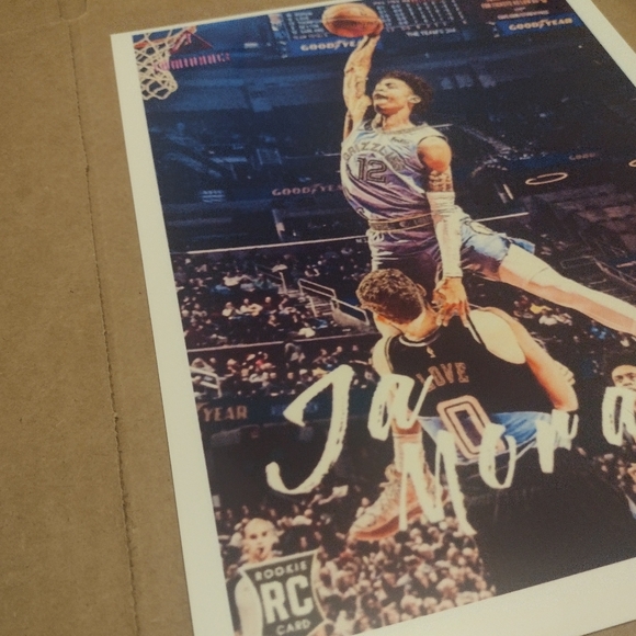JA MORANT GRIZZLIES AMAZING DUNK ATTEMPT OVER KEVIN LOVE 8.5x11 GLOSSY POSTER!🔥 - Picture 3 of 7